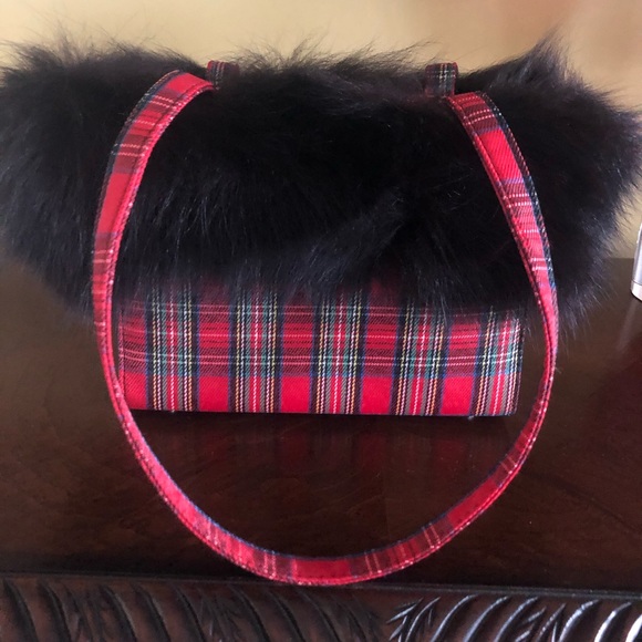 Coco Girl Plaid Fur Bag - Picture 2 of 5